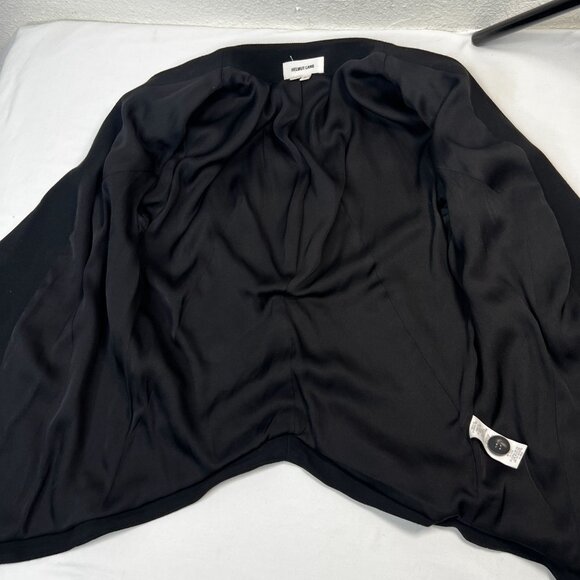 Helmut Lang Knit Pointed Hem Blazer Knit Jacket Viscose Stretch Black Medium - Picture 8 of 12